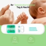 Berührungsloses Infrarot-Thermometer für Babys & Erwachsene / Stirn- und Ohrenthermometer / Medizinischer Standard / Schnelle und genaue Ergebnisse in 1 Sekunde / Mit Fieberalarm und 4-in-1 Messungen – Bild 6