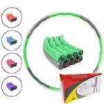 Premium Hula Hoop Reifen 1.0 von FitOne / Kalorienkiller / 8-teilig / patentiertes Wellendesign / hochwertiges PP-Material / stabiler Schaumstoff / Fitnesswaffe – Bild 12