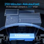 Saugroboter 6 Pro mit Absaugstation / 3.5L Staubbehälter / 250 Minuten Laufzeit / 4000PA / Intelligente Routenführung mit Lidar – Bild 5