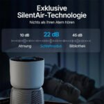 Luftreiniger mit 6-Stufen-HEPA-Filterung / Leiser Betrieb / Intelligenter Auto-Modus / Ozonfreie Luftqualität / 360° Luftzirkulation / Anpassbarer Timer / Filteraustausch-Erinnerung – Bild 5