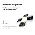 Pulsoximeter / Blutsauerstoffmessgerät / Oximeter für Finger / Mit OLED Anzeige / Professionell und hochgenau / Optimal für Familien, ältere Menschen und Krankenhäuser – Bild 2