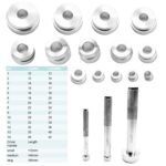 Aluminium Lagerlaufbahn und Dichtung Treiber Bush Installation Press Tool Kit 17 Stück – Bild 2