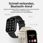 Top Performance Smartwatch mit Gesundheitstracking / IP67 Wasserdichtigkeit / 7 Tage Akku-Laufzeit / 100 Sportmodi AB – Bild 6